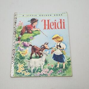 Little Golden Books Lot of 6 Books 1st Edition Heidi Alice Mickey‎ Benji Trapper